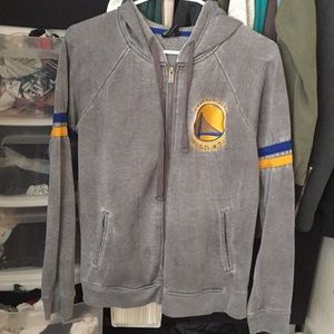 Sweater grey golden state warriors jacket